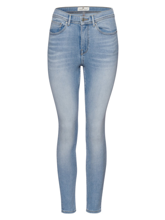 Judy Damen Jeans Super Skinny Fit High Waist Ankle Length hellblau