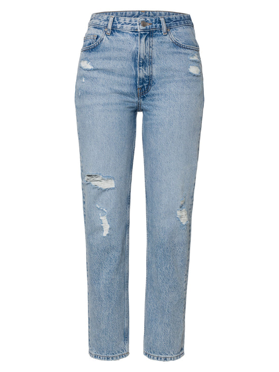 Marisa women's jeans regular fit high waist straight leg light blue