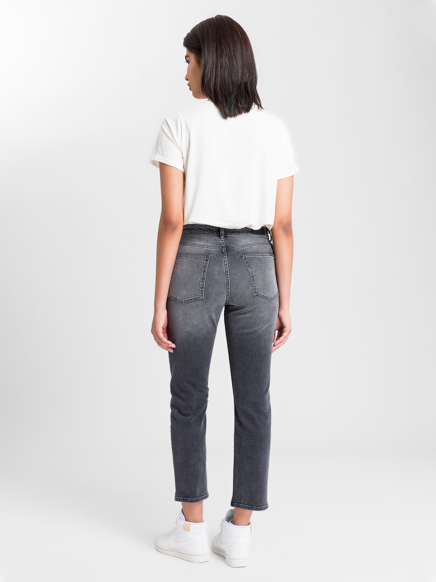 Marisa women's jeans regular fit high waist straight leg black
