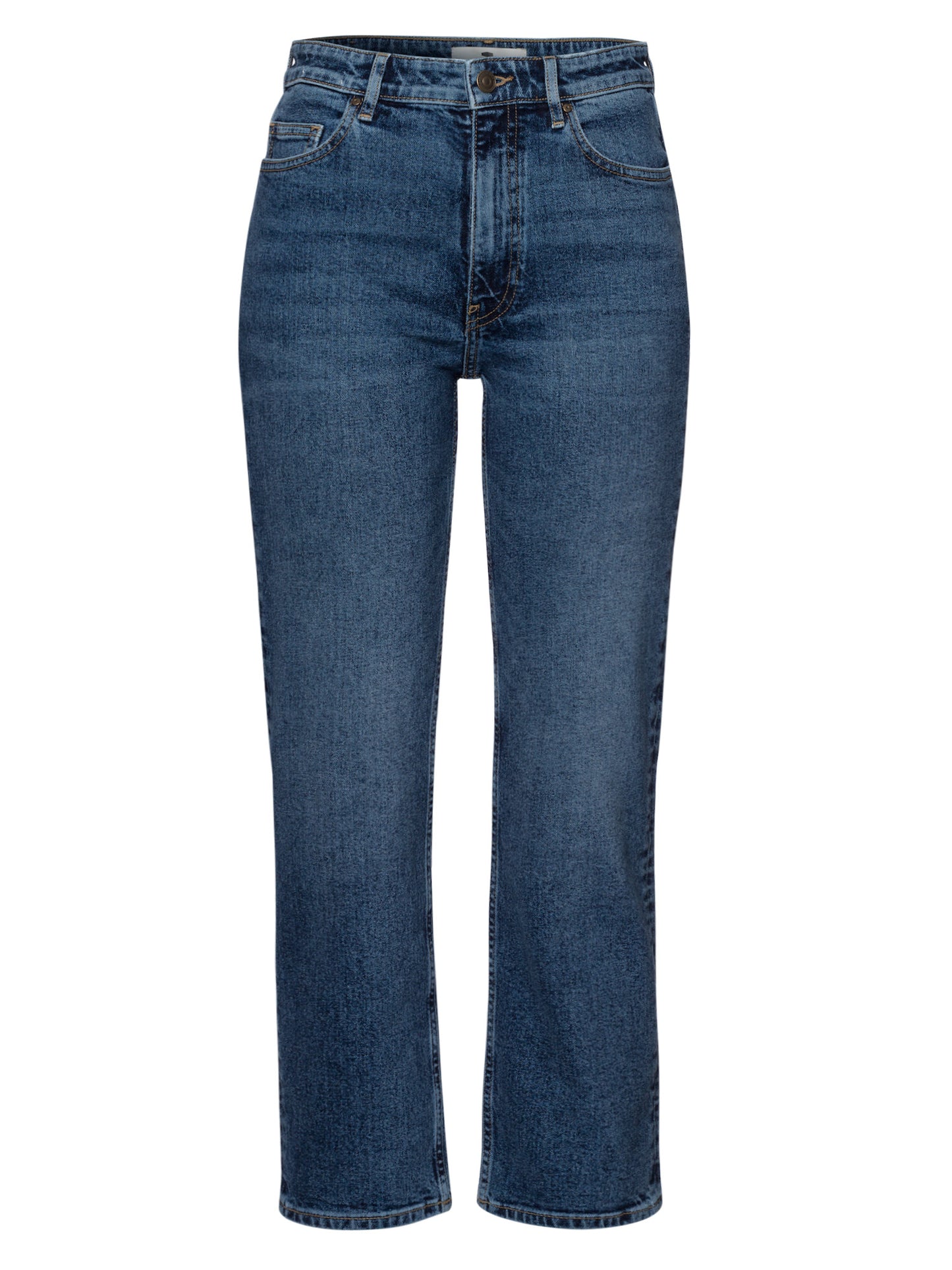 Marisa women's jeans regular fit high waist straight leg medium blue