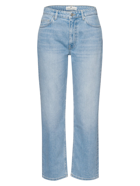 Marisa women's jeans regular fit high waist straight leg light medium blue