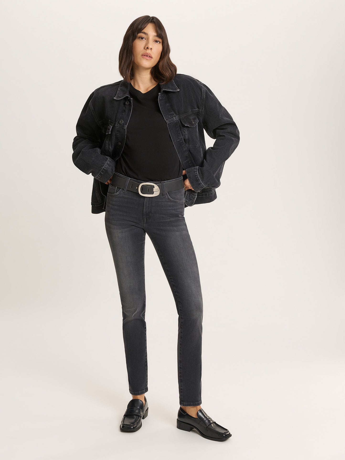 ANYA | SLIM FIT SWEAT DENIM