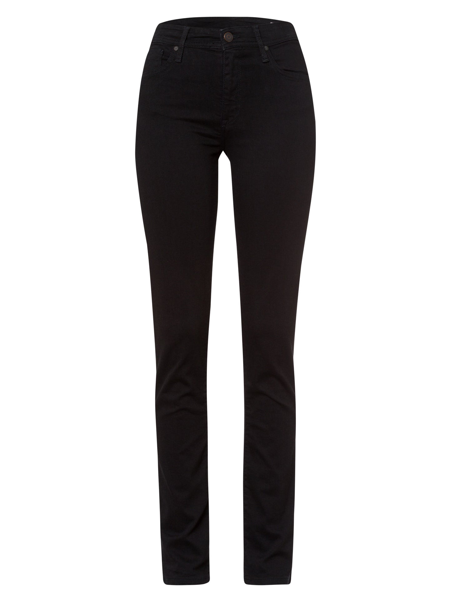 Anya Damen Jeans Slim Fit Mid Waist schwarz
