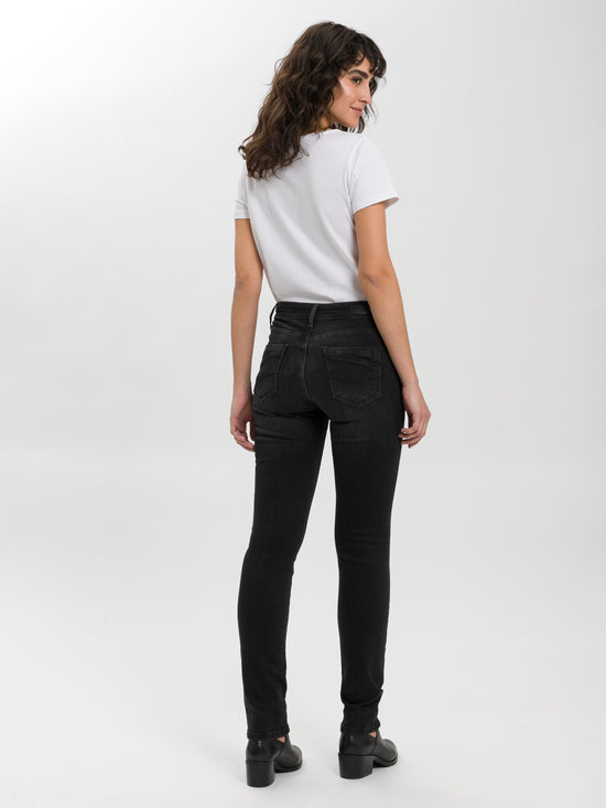 Anya women's jeans slim fit high waist black