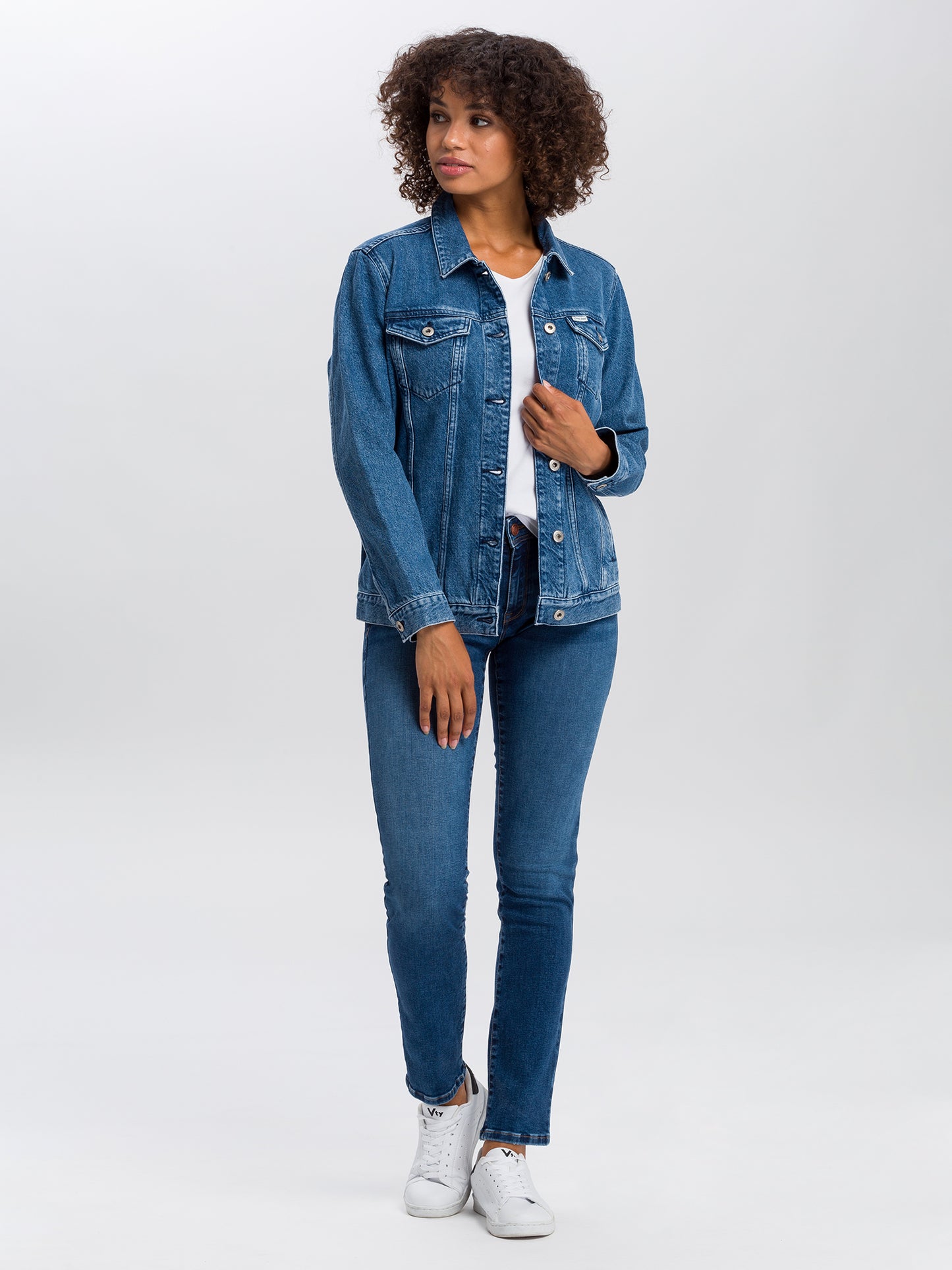 Anya women's jeans slim fit high waist blue