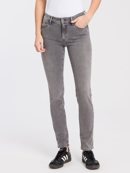 Anya Damen Jeans Slim Fit High Waist