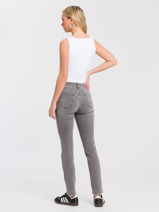 Anya Damen Jeans Slim Fit High Waist