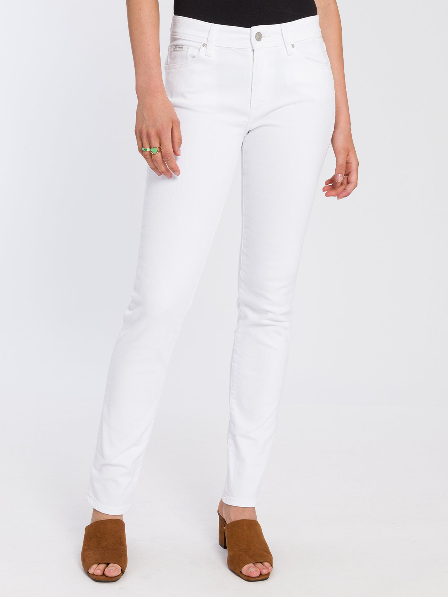 Anya women's jeans slim fit high waist white