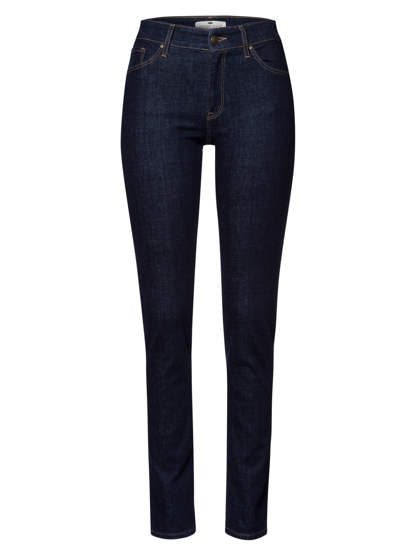 Anya women's jeans slim fit mid waist deep blue