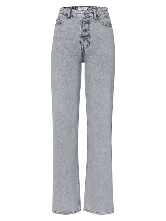 Women's jeans high waist flare leg grey