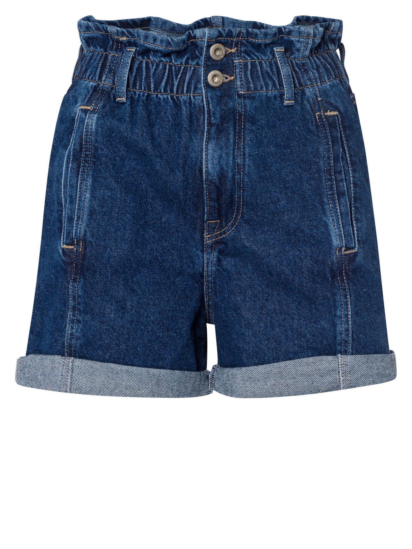 Damen Jeans-Shorts Baggy Fit blau