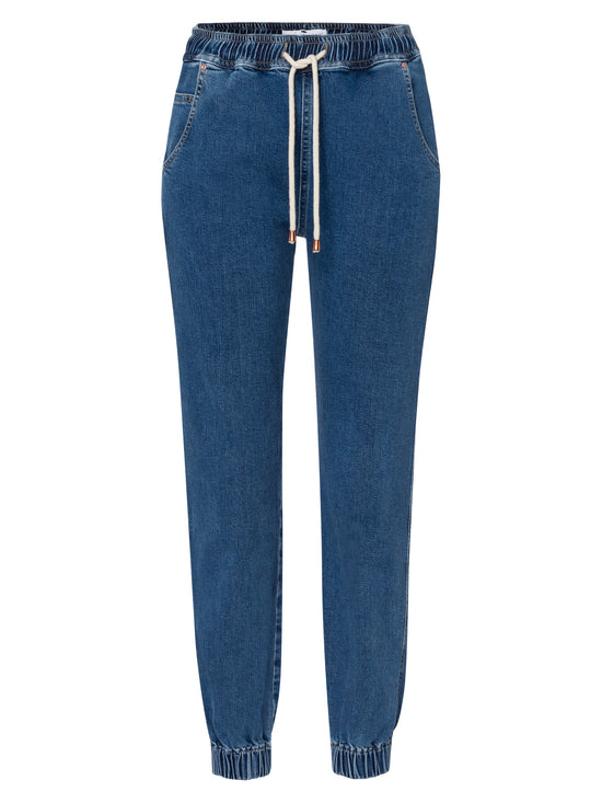 Women's jeans jogger fit blue