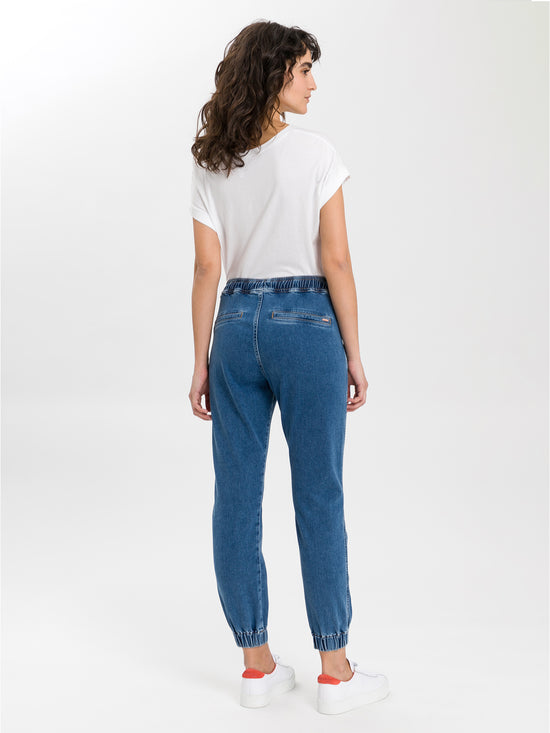 Women's jeans jogger fit blue