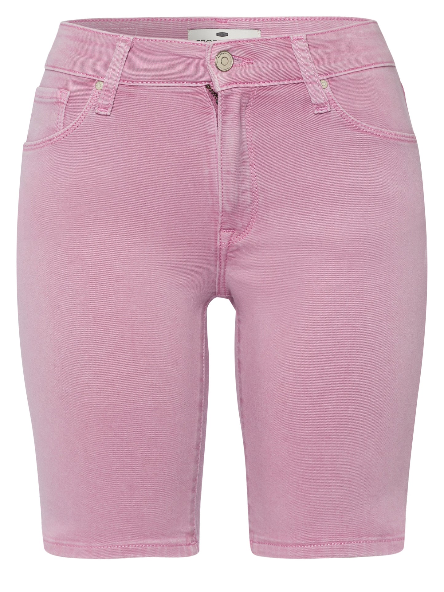 Damen Jeans Shorts Anya Slim Fit High Waist hell pink