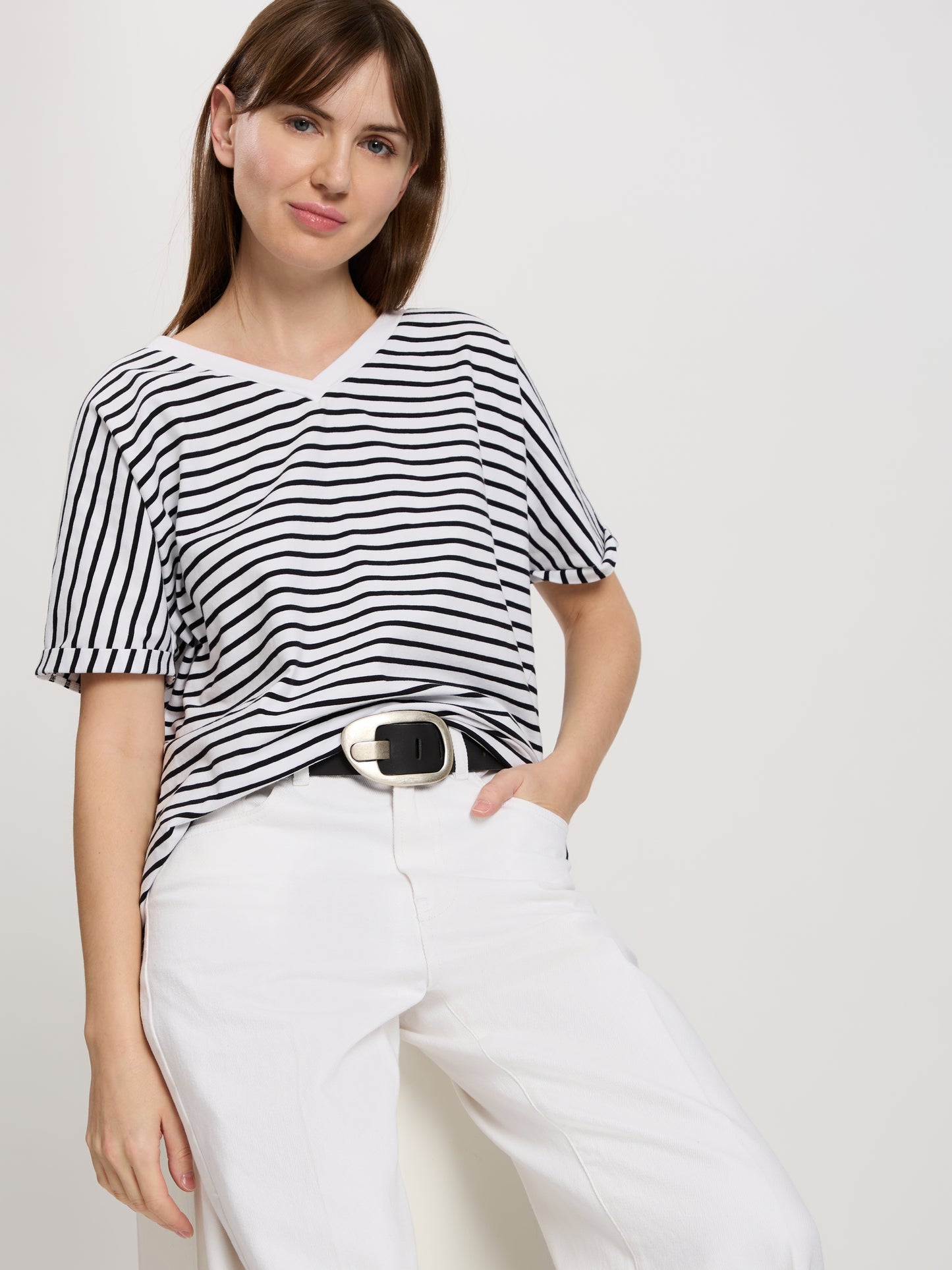 Wide Leg Women's Jeans Fit Mid Waist white