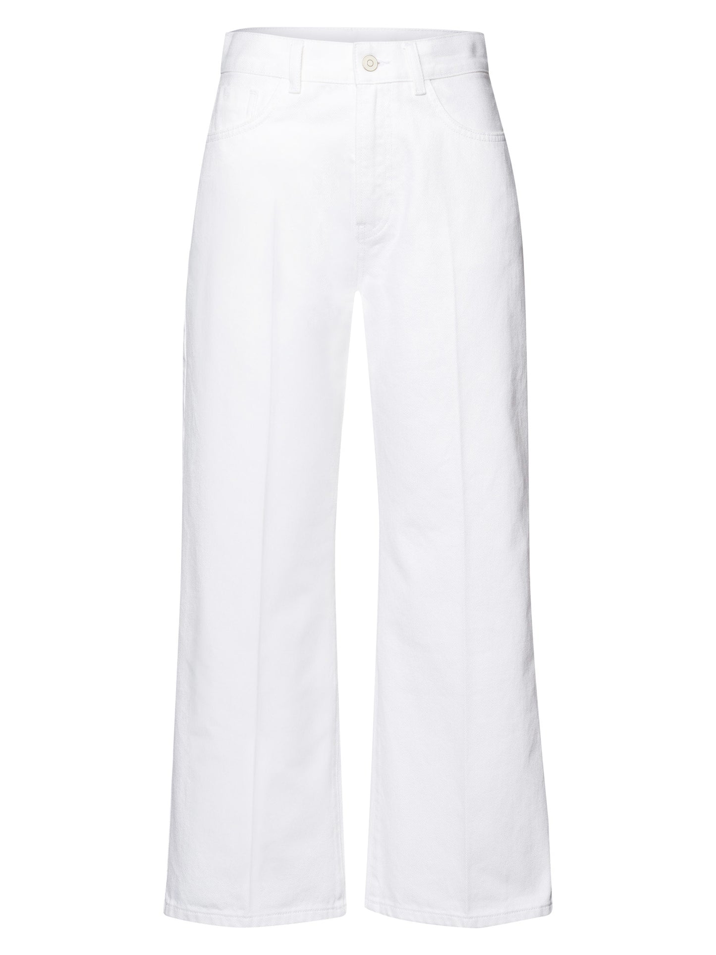 Wide Leg Women's Jeans Fit Mid Waist white